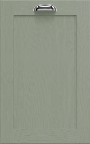 Newmarket Reed Green Shaker Kitchen Door