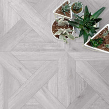 Load image into Gallery viewer, Argyll Grey Oak Parquet Matt Porcelain Floor Tile (Sold per Box)
