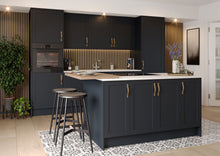 Load image into Gallery viewer, Sereno Matt Indigo Blue Shaker Kitchen Cabinets
