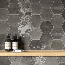 Load image into Gallery viewer, Hope Ash Gloss Hexagonal Wall Tile
