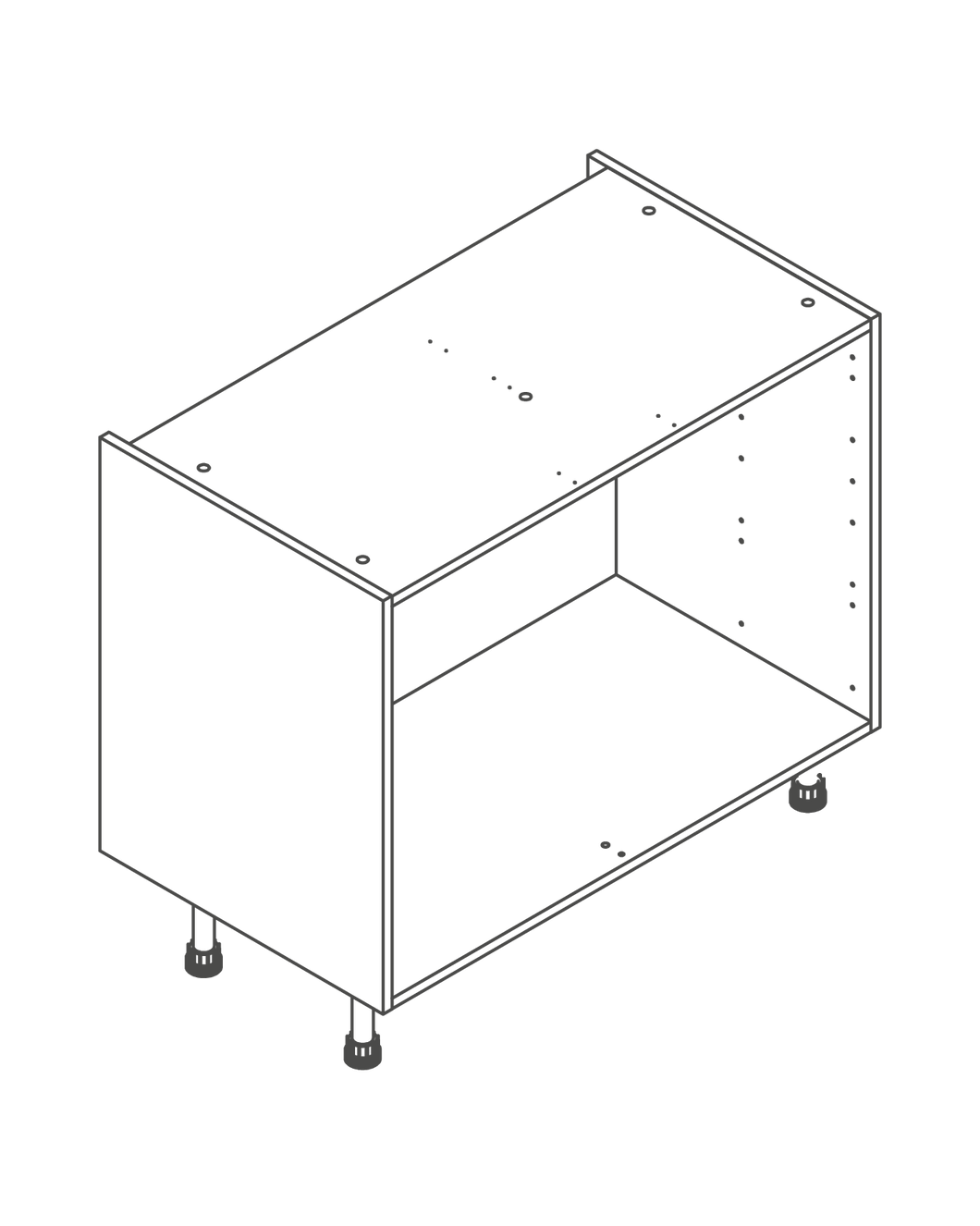 1000mm Kitchen Drawer Base Unit       