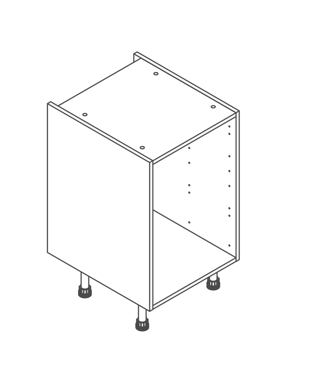 500mm Kitchen Drawer Unit