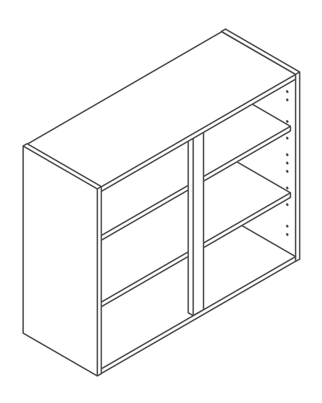 900mm Kitchen Wall Unit